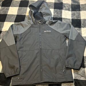 Columbia Kids Gray Fleece Lined Jacket size Large (14/16)